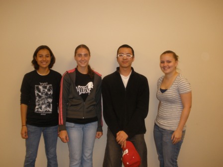 Our team from left to right: Luisa Meyer, Sarah Springborn, BK Huh, and Sarah Czaplewski