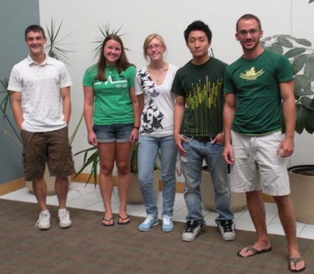 Team members from left to right: Matt Hoffman, Kaitlin Brendel, Natasha Benkovich, Vincent Mi, Aaron Freis