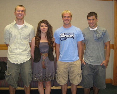 Pictured: Brad Lindevig, Sara, Dan Miller, Jamon Opgernorth