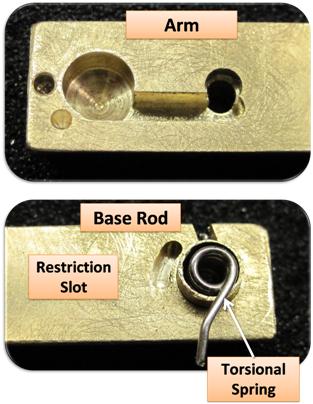 The arms of the fabricated prototype retractor