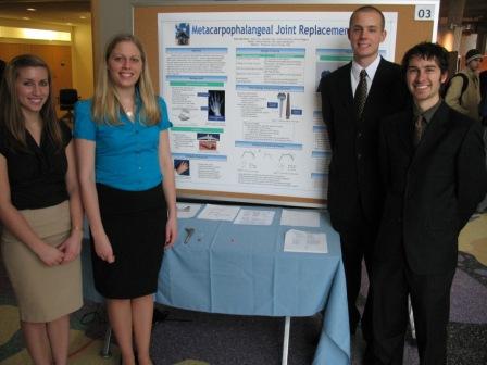 Team members (Left to Right) Hallie Kreitlow, Amanda Feest, Kenny Roggow, Nate Cira