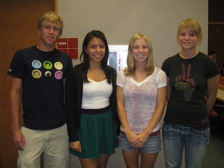 From left to right: Bryan Jepson, Carmen Coddington, Michelle Tutkowski, Elise Larson