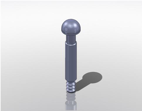During the procedure, the anvil is placed into the ureter tissue and is used to pull it down through the bladder.  The anvil serves as a guide along which the firing mechanism pushes the staple cartridge and staple firing teeth.  