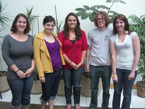 Team photo

From left to right: Katie Pollock, Terra Gahlman, Rebecca Clayman, John Cheadle, and Kim Safarik