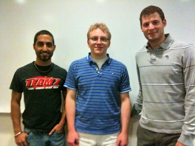 From left to right: Jay Sekhon, Jon Seaton, and Ryan Kimmel