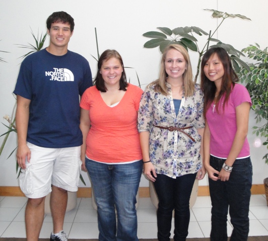 Group Members from left to right: Andrew Hanske, Kimberly Maciolek, Molly Krohn, and Tian Zhou.