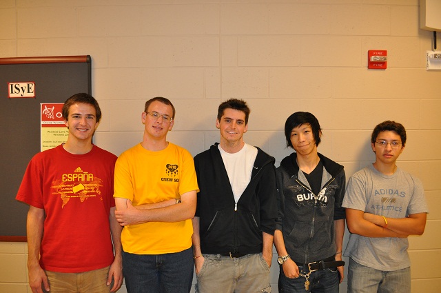 From left to right: Jay Johnson, Matthew Bollom, John Renfrew, Kenny Xu, Gabriel Bautista