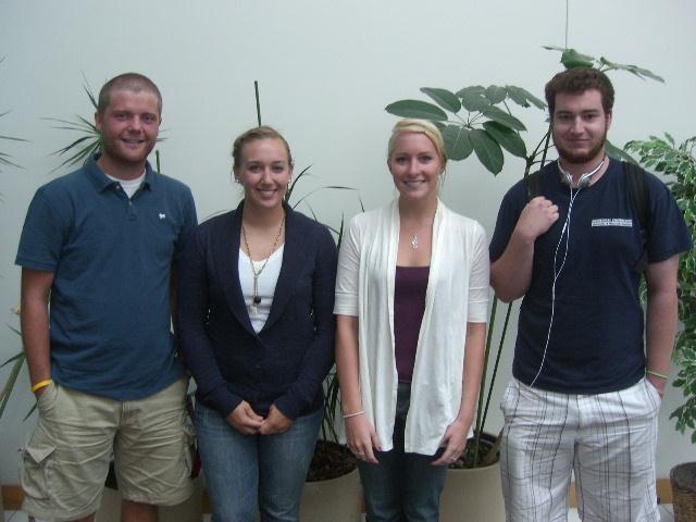 Team members from left to right: Charles Donaldson, Sarah Switalski, Whitney Johnson, Mason Jellings