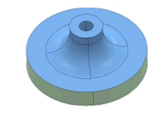 Solidworks representation of the foam device.