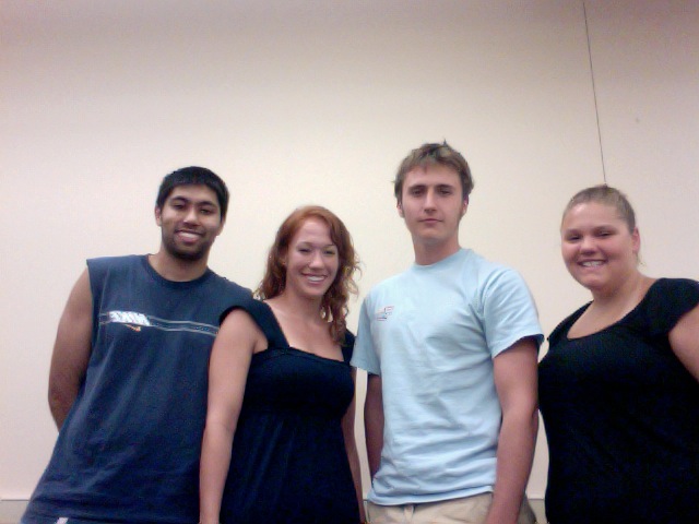 Team Members: (R to L) Balijit (Jay) Kler, Marie Greuel, Cody Williams, Kim Maciolek 