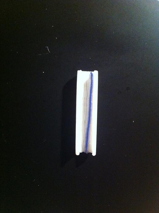 Our snap clamp design with radiopaque thread glued down the center.