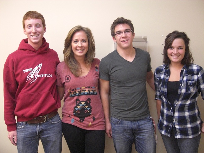 Team members from left to right: Mike Stitgen, Catharine Moran, Drew Pierce, Myranda Schmitt