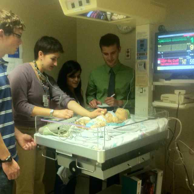 Left to right: Doug Ciha, Dr. Laura Houser, Priya Pathak, Caleb Durante