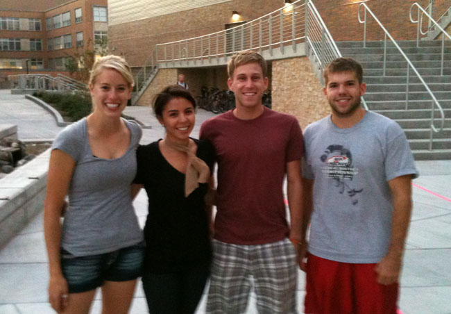 Team members from left to right: Christa Wille, Carmen Coddington, Bryan Jepson, Joel Schmocker.