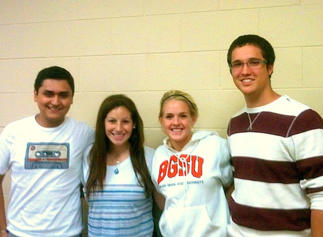 Team members from left to right: Michael Martinez, Alex Schmidt, Megan Courtney, Ryan Lane
