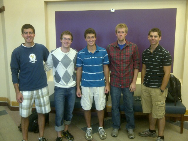 Team members from left to right: Kevin McConnell, Matt Boyer, David Hintz, Paul Strand, Ross Paulson 