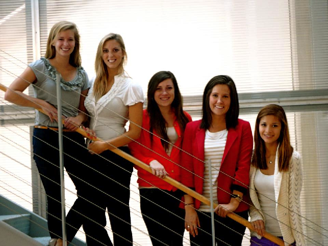 Team members from left to right: Amy Slawson, Andrea Shuster, Allena Beroza, Hannah Meyer, Maria Maza