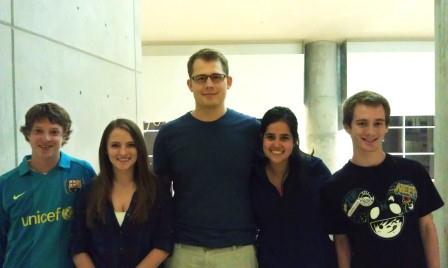 Team members from left to right: Jeff Groskopf, Lisa Kohli, Tyler Klann, Maria Estevez, Ian Linsmeier