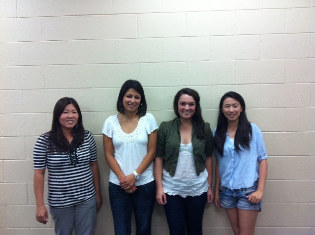 Team members from left to right: 
Jolene Enge
Taylor Lamberty
Myranda Schmitt
Ugeun Choi