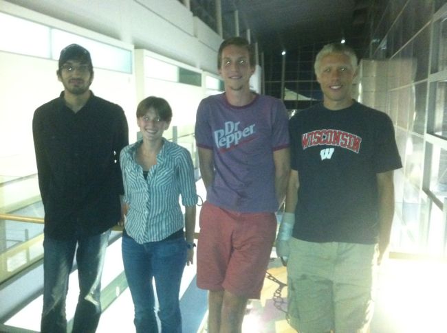 Team members from left to right: Mustafa Khan, Rebecca Stoebe, Kyle Anderson, Peter Guerin