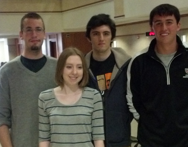 Team members from left to right: Russell Little, Katherine Hildebrand, John Diaz De Leon, and Scott Mawer 