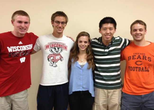 Team members from left to right: Jacob Hindt, Dalton Hess, Kiersten Haffey, Xiyu (Steve) Wang, Andrew Vamos