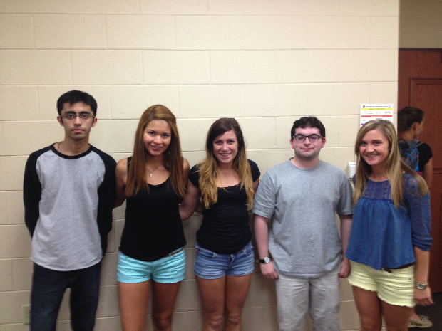 Team members from left to right: Mufaddal Lakdawala, Maria Maza, Alenna Beroza, Joshua Plantz, Stephanie O'leary