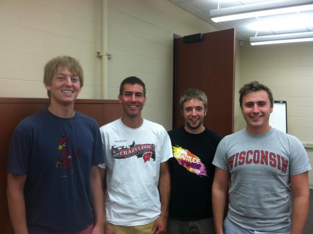 Team members from left to right: Matthew Jensen, Kevin McConnell, Devon Moloney, and Cody Williams.