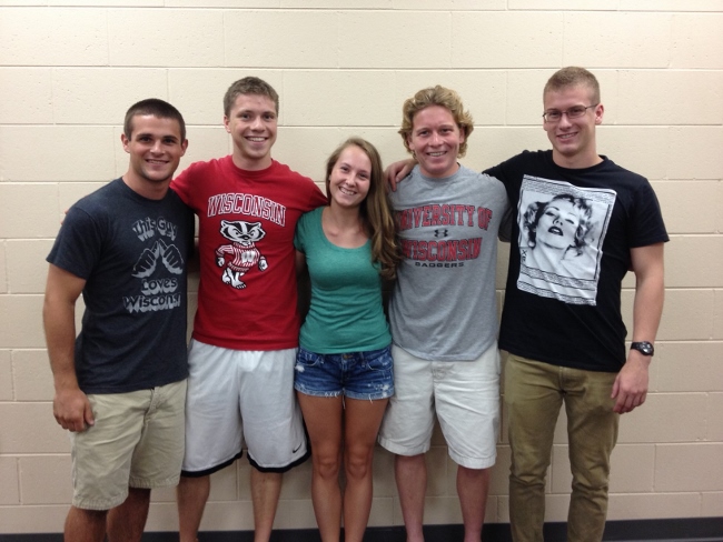 Team members from left to right: Eric Howell, Colin Korlesky, Carly Hildebrandt, Chris Beglinger, Jon Elicson