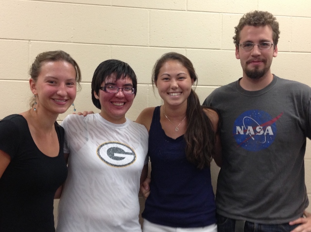 Team members from left to right: Kelly Hallowell, Cassie Thomas, Michelle Chiang, Russell Little