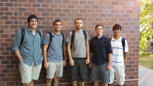 Team members from left to right: Alex Yueh, Jake Levin, Stephen Monette, Matthew Boyer, Alex Nguyen