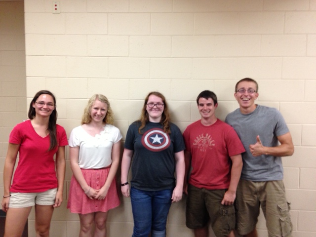 Team members from left to right: Samantha McCarthy, Laura Wierschke, Alison Walter, Tony Prostrollo, Jared Warczytowa