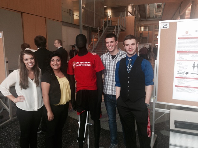 Team members from left to right: Kaitlyn Reichl, Lida Acuna-Huete, Kieran Paddock, Patrick Cummings