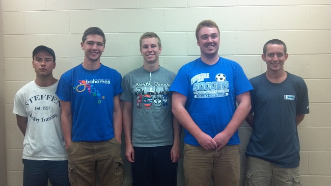 Andrew McMenomy, Zach Burmeister, Ian Wolf, Lucas Hurtley, David Mott