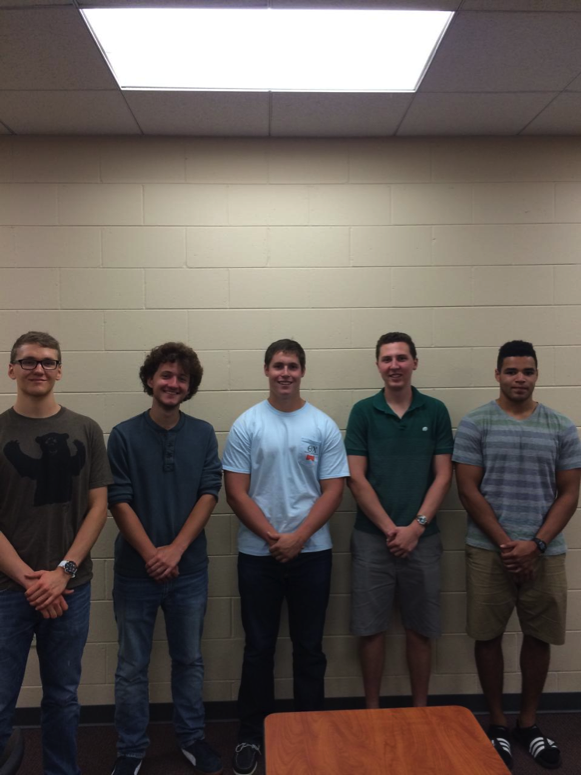 Team members from left to right: Ian Kinsella, Ryan Sepehr, Aaron Sonderman, Zachary Katsulis, Mensah Amuzu