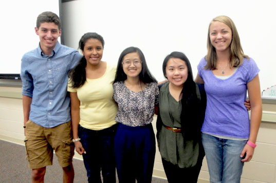 Team members from left to right: Lane Van Epern, Crystal Jimenez, Linda Yang, Annie Yang, Brittany Warnell