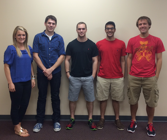 Team members from left to right: Emily Yachinich, Matt Grondin, Alex Letourneau, Shakher Sijapati, Charlie Andrew