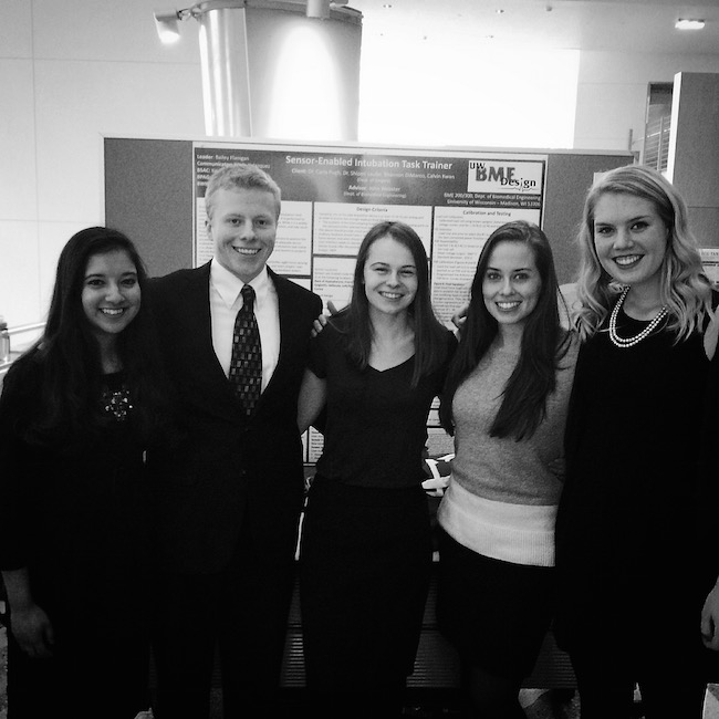 Team members from left to right: Tasnia Tabassum, Kevin Knapp, Bailey Flanigan, Olivia Velazquez, Madalyn Pechmann