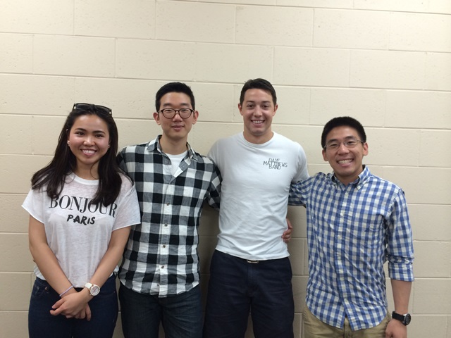 Team members from left to right: Ruby Phung, Keum Chun, Alexander Eaton, Kevin Wreksoatmodjo