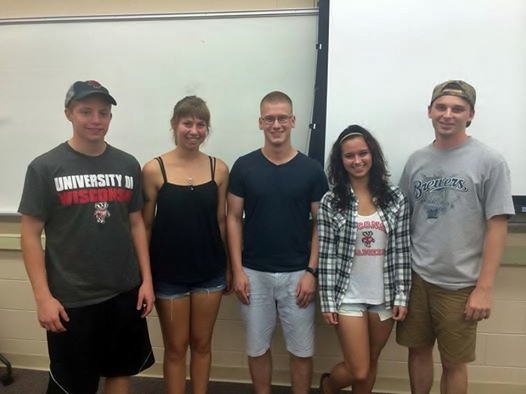 Team members from left to right: Austin, Taylor, Jon E, Samantha, Jon L