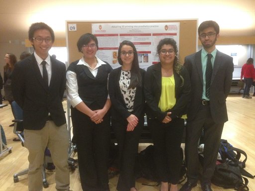 Team members from left to right: Jesse Wang, Cassandra Thomas, Aude Lefranc, Lida Acuna-Huete, Mufaddal Lakdawala