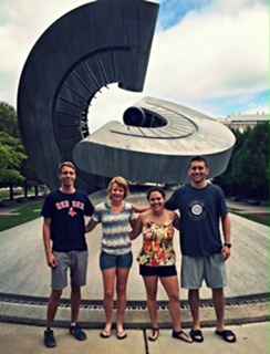 Team members from left to right: Chris Blanchard, Anneka Littler, Sarah Dicker, and Andy Siedschlag