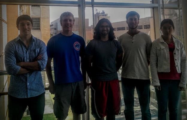 Team members from left to right: David Neuser, Ben Vander Loop, TJ Tyrrell, Michael Quirk, Ping Hu