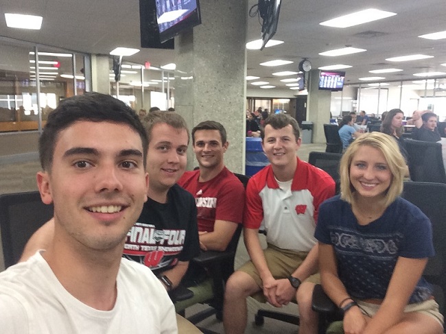 Team members from left to right: Nick Gilling, Nate Leppert, Eric Howell, David Schmidt, Alyssa Acker