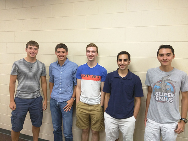 Team members from left to right: Jared Muench, Lane Van Epern, Keith Dodd, Karam Khateeb, Chris Larsson
