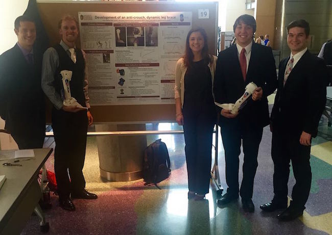 Team members from left to right: Alex Ehlers, Aaron Bishop, Emily Olszewski, Brady Lundin, and Kyle Koehler