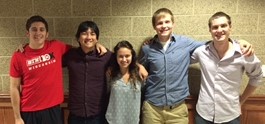 Team members from left to right: Nick DiFranco, Yifan Li, Samantha Mesanovic, Matt Anderson, and Joe Ulbrich
