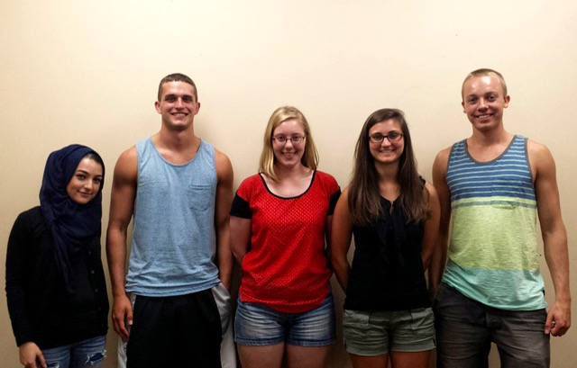 Team members from left to right: Mona Omari, Eli Stanek, Kelsey Murphy, Andrea Doll, Croix Kimmel