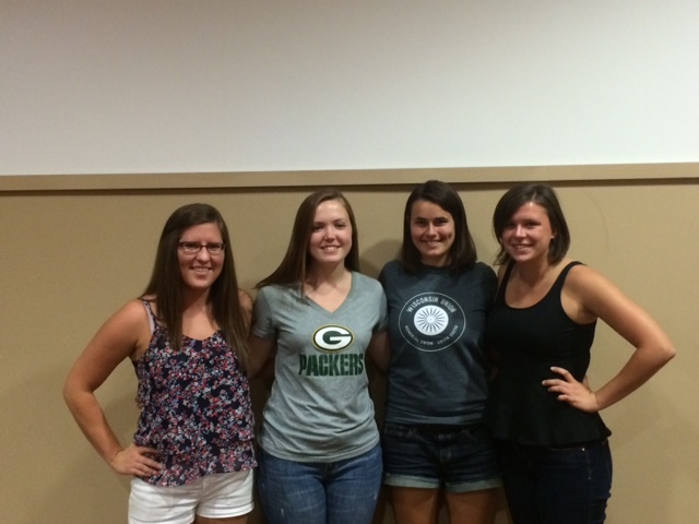 Team members from left to right: Katrina Strobush, Lauren Taylor, Kari Stauss, Allie Picard
