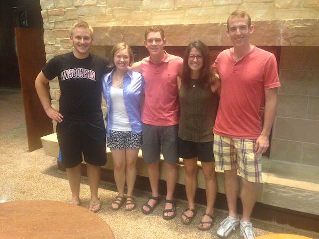 Team members from left to right: Andrew Polnaszek, Joanna Mohr, Ben Lahm, Madeline Gustafson, Isaac Loegering